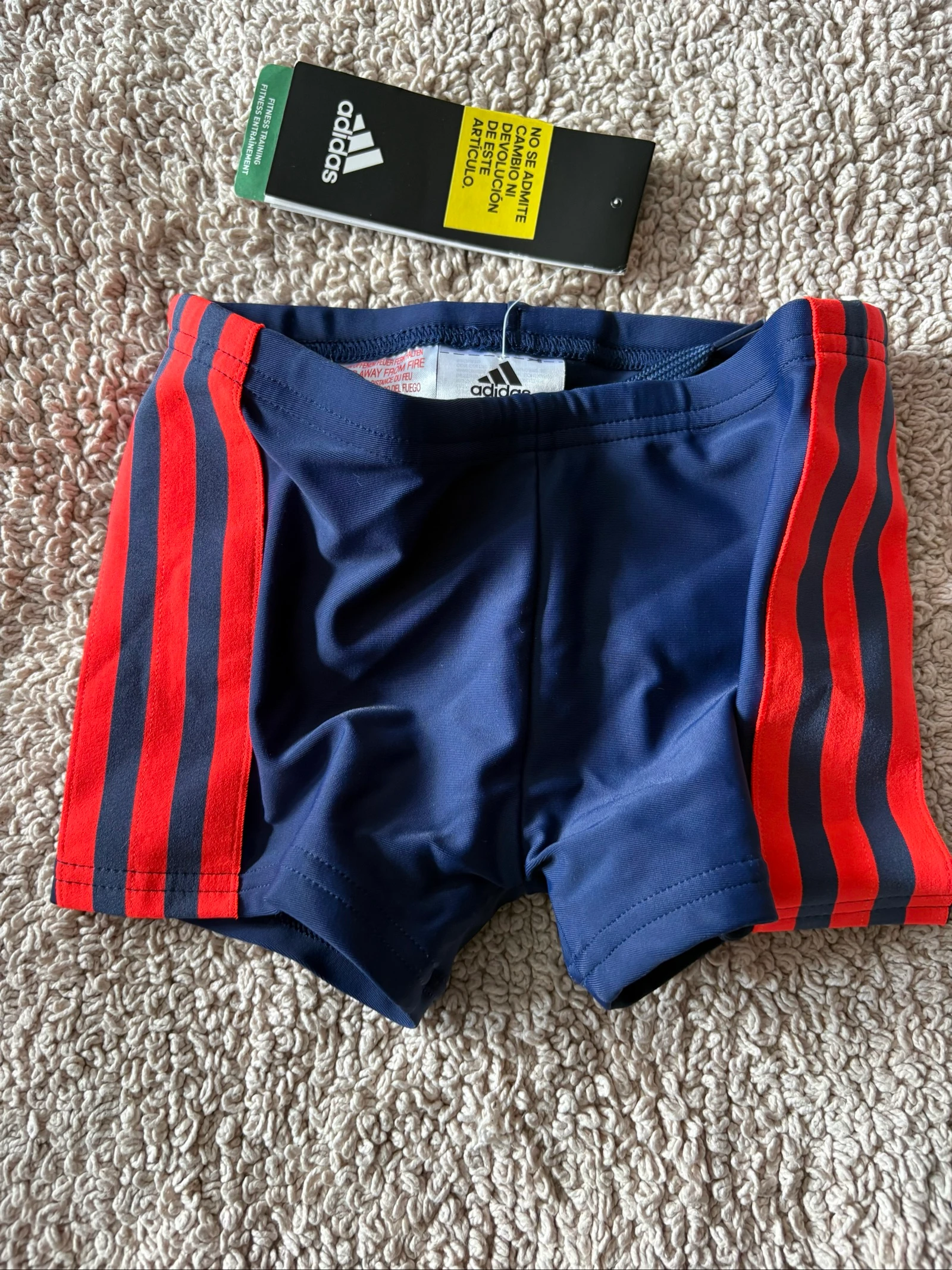 bañador adidas niño 3 4 años 104 cm azul rojo nuevo etiquetas